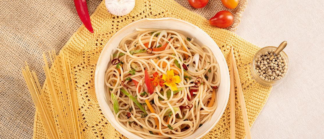Asiatischer Spaghetti-Salat