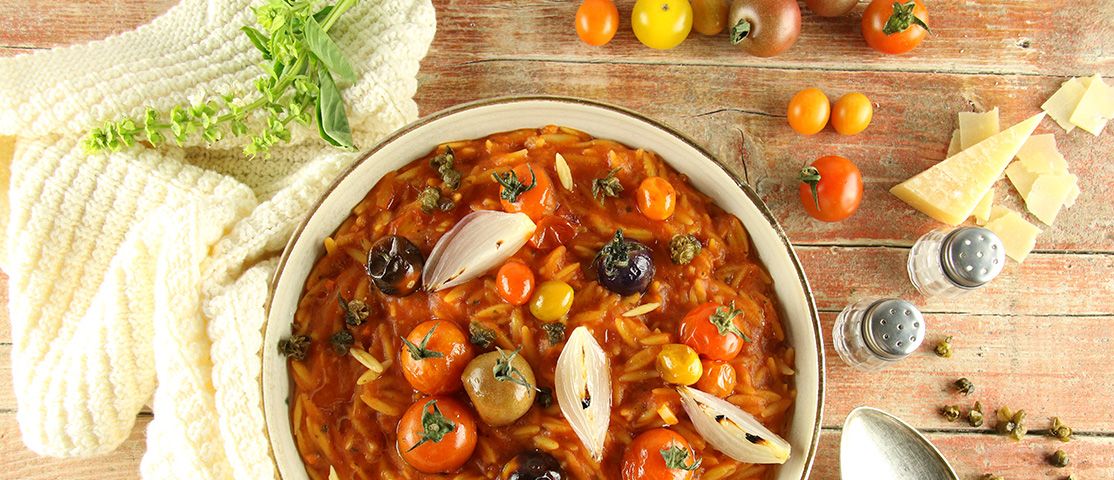 Tomaten-Pastasotto